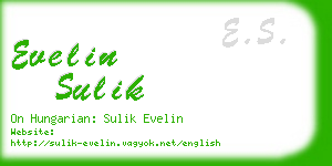 evelin sulik business card